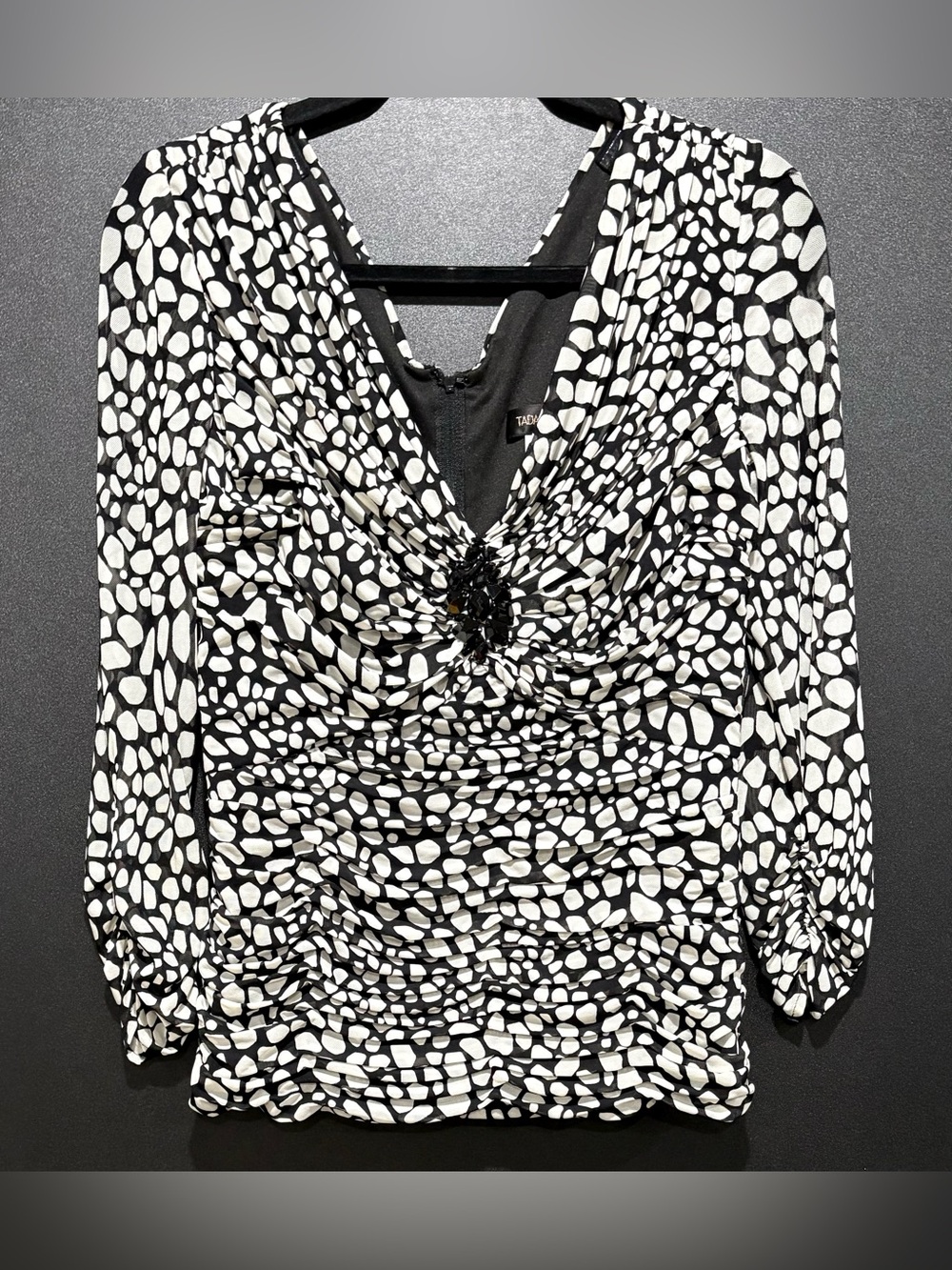 Tadashi Shoji Abstract Print Blouse